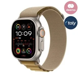 Apple Watch Ultra 2 Gps + Cellular 49Mm Natural Titanium Case With Tan Alpine Loop - Medium